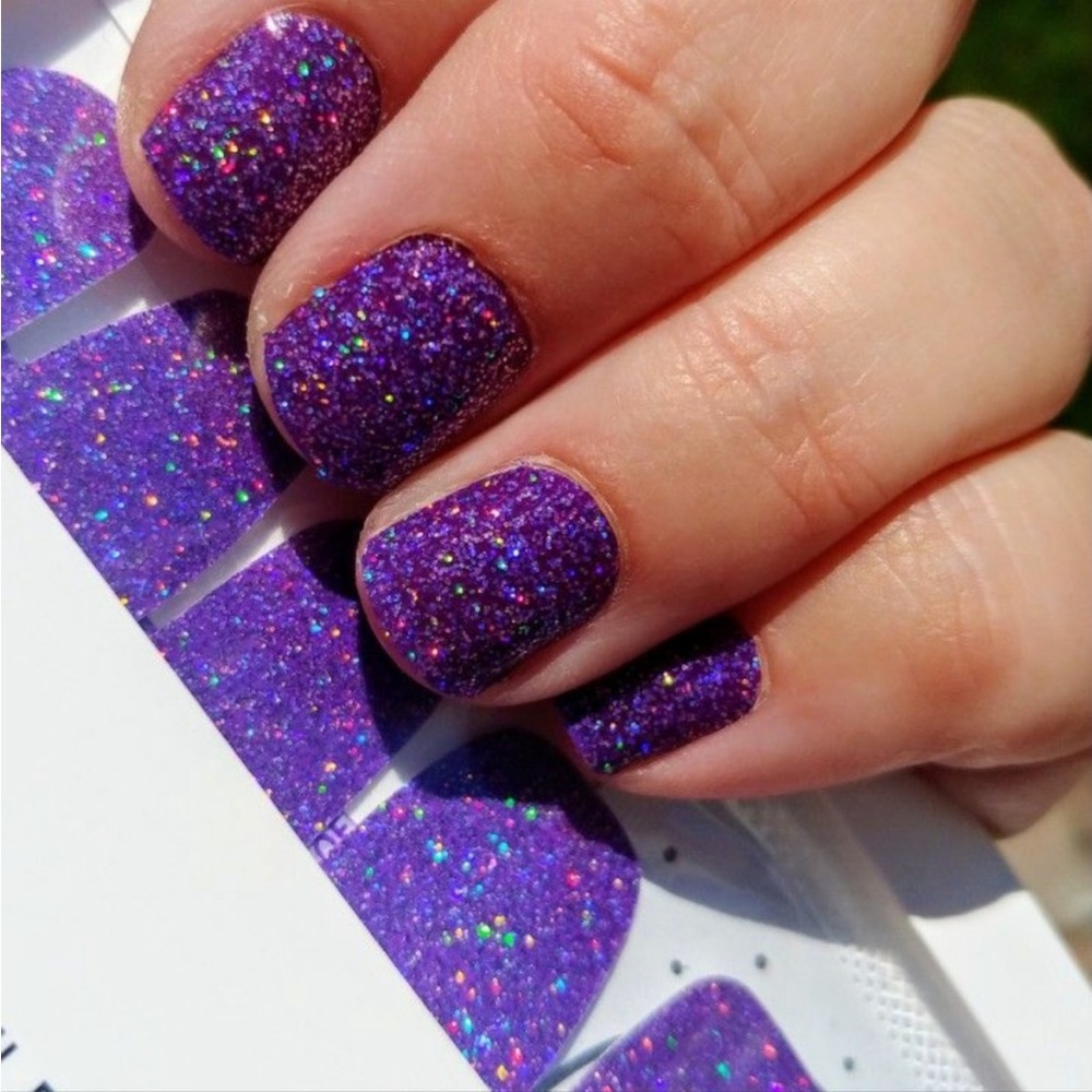 *Rare, HTF* Color Street: Everyday I’m Sparkling | Purple Glitter Party Sparkle - Picture 6 of 10